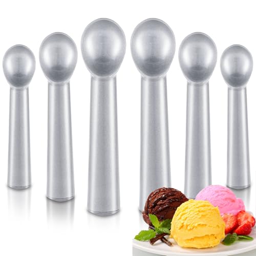 8 Pcs Ice Cream Scoop Set (Silver)