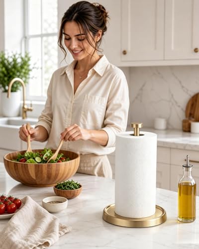 Paper Towel Holder Countertop (Warm Gold)