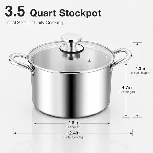 3.5 Quart Stock Pot (3.5 Quarts)