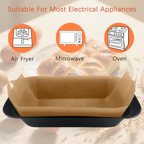100 Pcs 9x5 in Loaf Pan Liners for Baking Bread Pan Parchment Paper (14.92*5 inch)