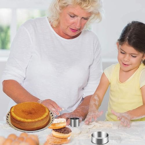 5 Pieces Biscuit Cookie Cutters Set (5 Sizes Plain Edge)