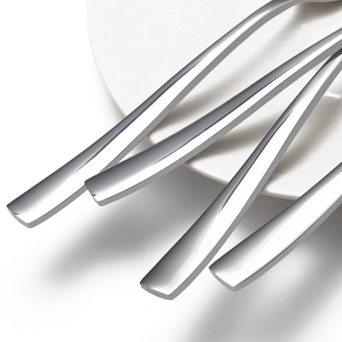 8 Piece Spoons Set (Silver / 7 Inch)