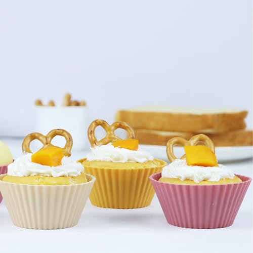 Large Silicone Muffin Cups (Orange Series / Large)