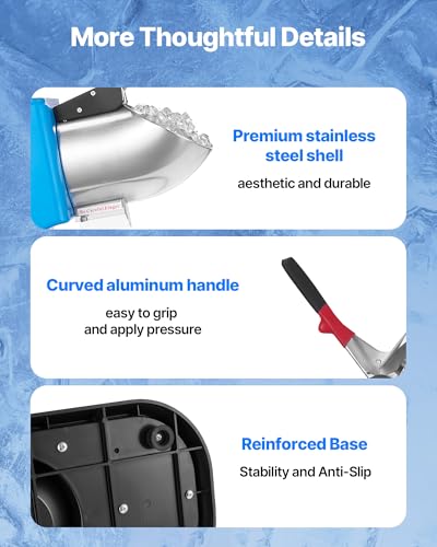 Ice Crusher Machine (Blue / 220LBS/H-Heightened)