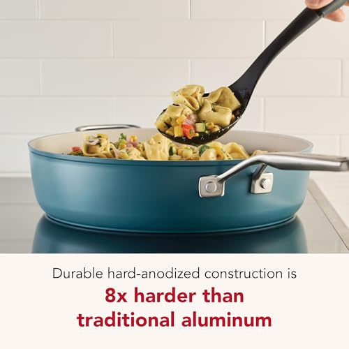 Hard Anodized Ceramic Induction Nonstick Cookware Saute Pan (5-Quart)