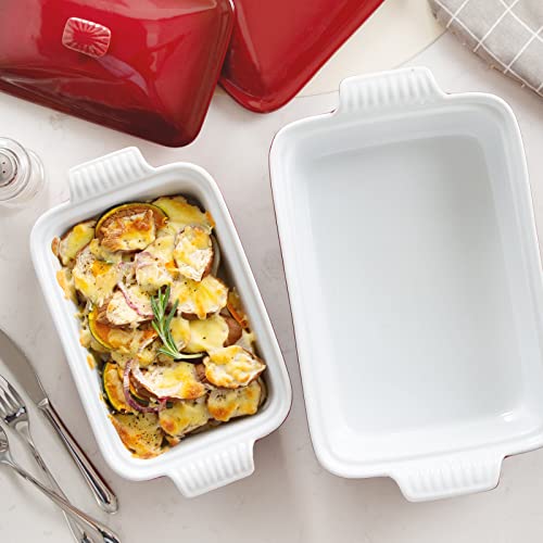 Blossom Casserole Dish With Lid (Red / 1.9 Quart)