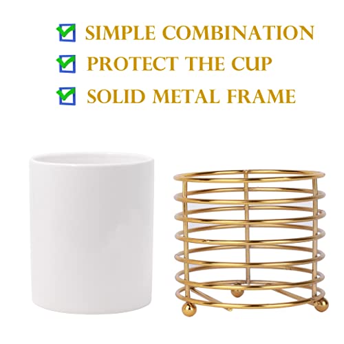 Spoon holder for Kitchen Countertop (S / White Gold)