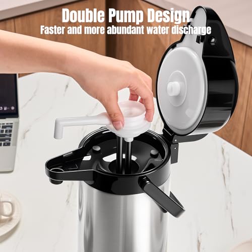 Coffee Carafe with Pump (Stainless Steel)