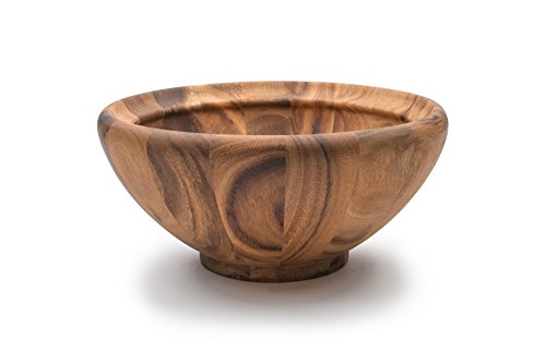 Ironwood Acacia Wood Salad Bowl (12" Large Salinas Salad Bowl)