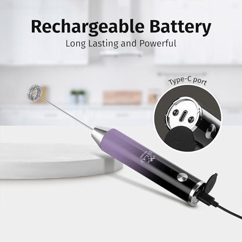 Rechargeable Milk Frother Handheld (Lux Galaxy / Rechargeable Z1 Motor Max)