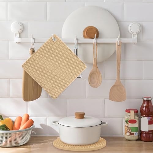 4 Pack Silicone Trivets for Hot Pots and Pans (4 Count)