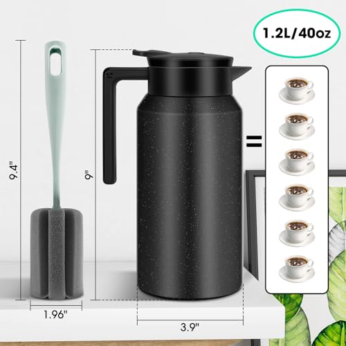 Thermal Coffee Carafe (40oz Black)