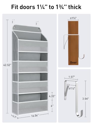 Over the Door Organizer (Grey / Extra-Large 4 Tier)