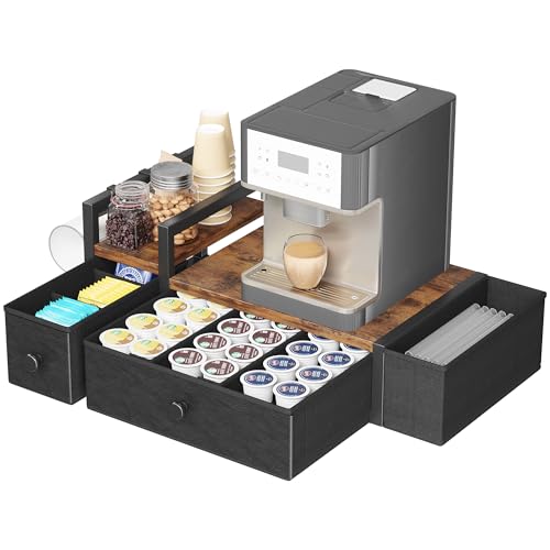 Coffee Pod Drawers (Rustic Brown)