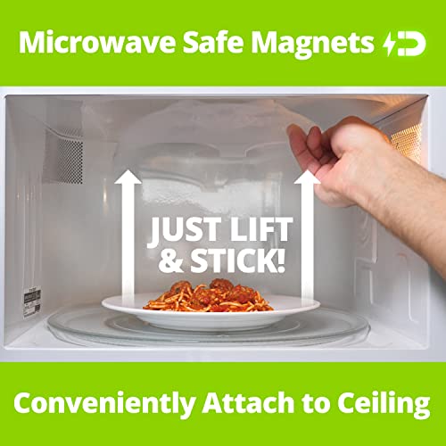 Magnetic Microwave Splatter Cover for Food (Ivory White)