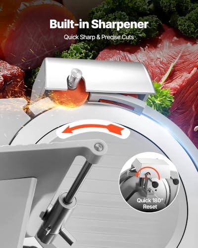 Commercial Meat Slicer 8.7" Electric Food Frozen Deli Slicers 300W (8.7 inch)
