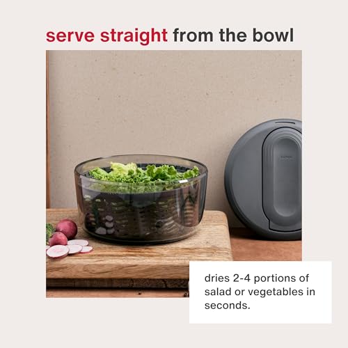 Swift Dry Salad Spinner (Black / Small)