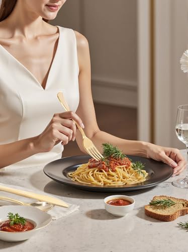 300PCS Gold Plastic Forks (Gold / 300)