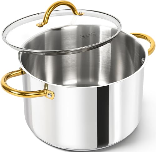 Stainless Steel Stock Pots (8 Quarts)