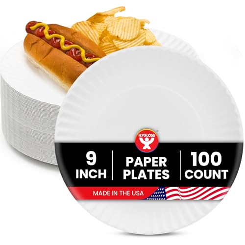 Bulk Paper Plates 9 (100-Pk / 9-Inch)