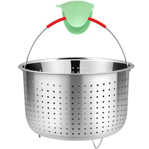 Mesh Strainer and Vegetable Steamer Basket for Pot (8 Qt - Steamer Basket)