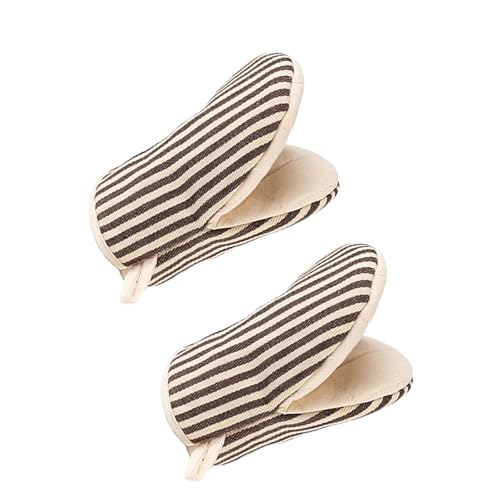 1 Pair Mini Oven Mitts (Khaki)