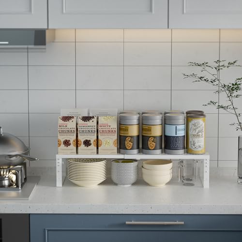 Expandable Spice Rack Kitchen Cabinet Shelf Organizer