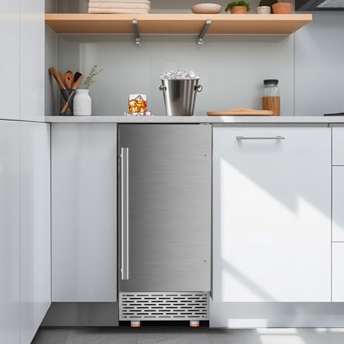 Commercial Under Counter Ice Maker 100LBS (100Lbs/Day / Freestanding Ice Maker)