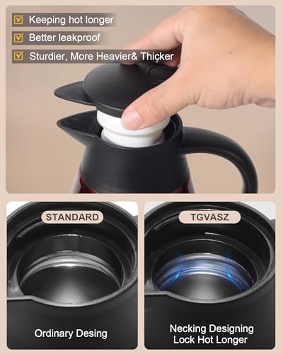 70oz Thermal Coffee Carafe (Red / 71 Ounces)
