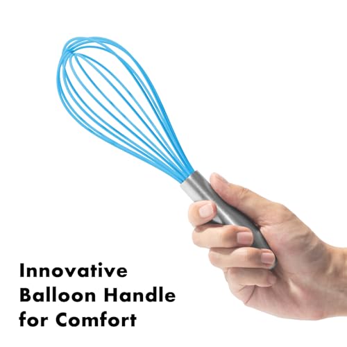 10 Inch Blue Silicone Whisk (10 inch blue)