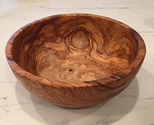11" Artisan Olive Wood Serving Bowl (Extra Large 11 inch)