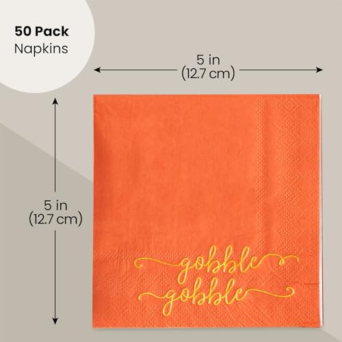 Gobble Gobble Cocktail Napkins (50 Pack)