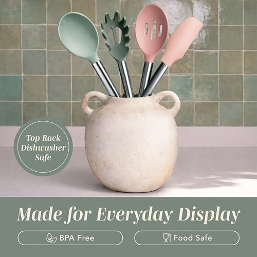 Silicone Cooking Utensils (Mint / 10 Pieces)