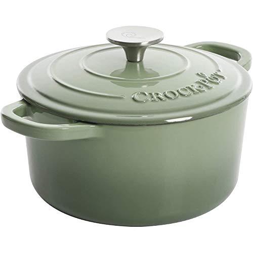 Artisan Round Enameled Cast Iron Dutch Oven (Pistachio Green / 3-Quart)