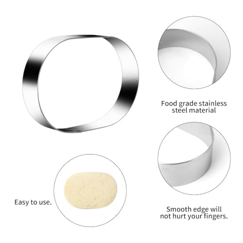 Pill Capsule Long Oval Cookie Cutters 4 Sizes (Oval-Pill Capsule)