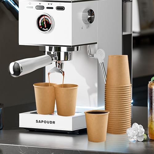 300 Pack 5 oz Paper Cups Disposable Kraft Mouthwash Cups Small (Brown / 5OZ-300PACK)