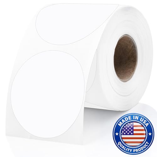 White Thermal Labels (White / 300 Stickers)