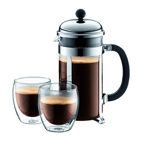 34oz Chambord French Press Coffee Maker (Matte Chrome / 34 oz)