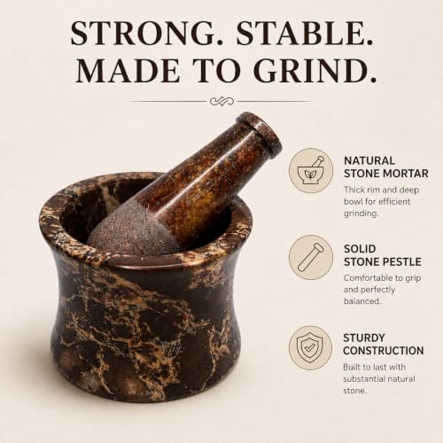 Mortar and Pestle (Dual Side Rustic)