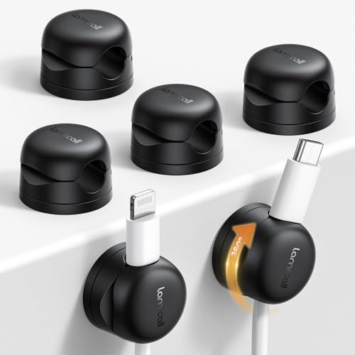 6 Pack Rotatable Cord Organizer (6 Count)