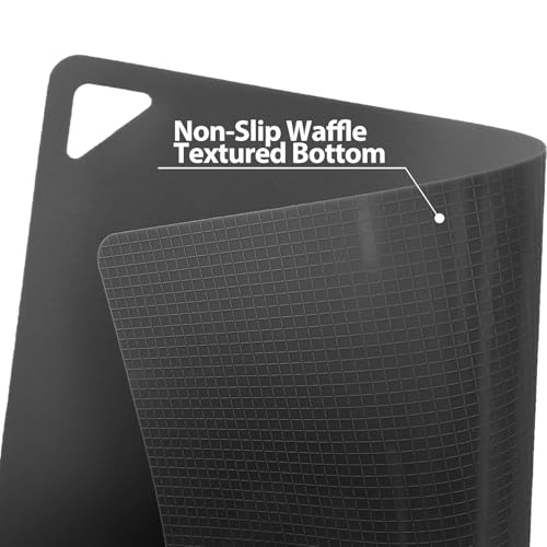 Flexible Plastic Cutting Boards Mats for Kitchen (Multi Grey - S&M&L - 3)