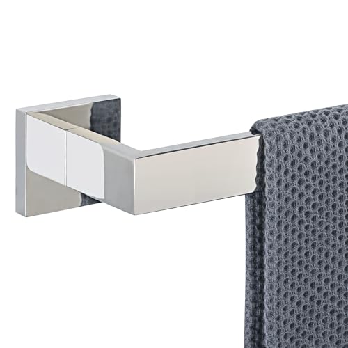 Towel Bar Towel Rack for Bathroom Wall Mount 16 Inch (Single 16 Inch / Polished Chrome)