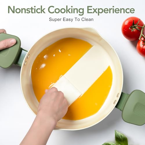 6 Qt Ceramic Nonstick Pasta Pot with Strainer Lid