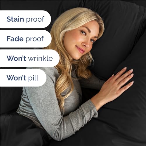 Split King Size 5 Piece Sheet Set (08 - Black / Split King Size)