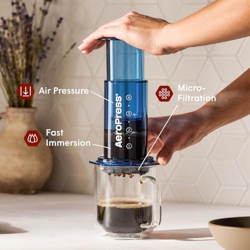 Clear Blue Coffee Press (Blue / Standard)