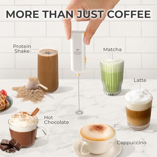 Mini & Mighty Milk Frother Wand (Brilliant White Gold / Mini Frother)