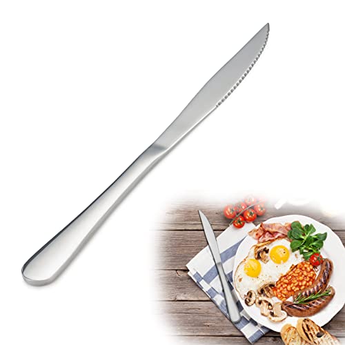 16 Piece Steak Knife and Dinner Fork Set for 8 (8.1-9.3Inches Steak Set 16P)
