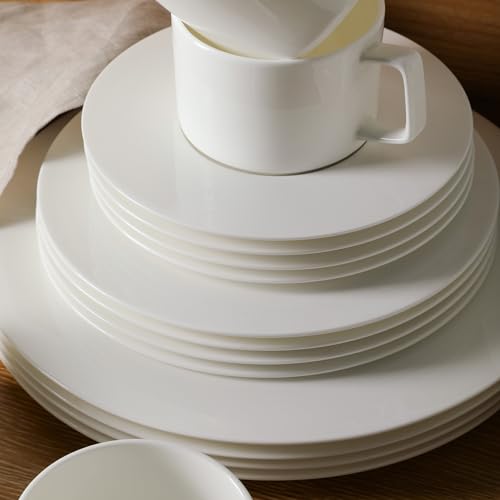 Sylvie 20 Pieces Bone China Dinnerware Set (Sylvie - White / 20 Piece Service for 4)