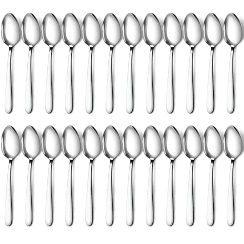 Dinner Spoons (24P 7.4'' Silver Dinner Spoons)