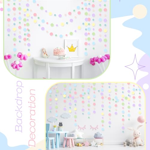 10 Pieces Circle Garland Banner Hanging (10 Count)